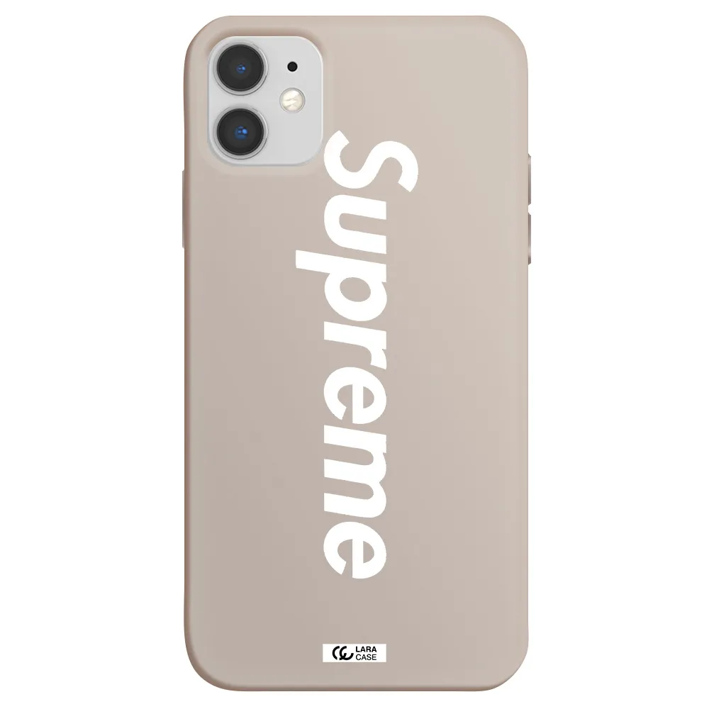 Supreme Vertical Apple iPhone 11 Silicone Stone Case