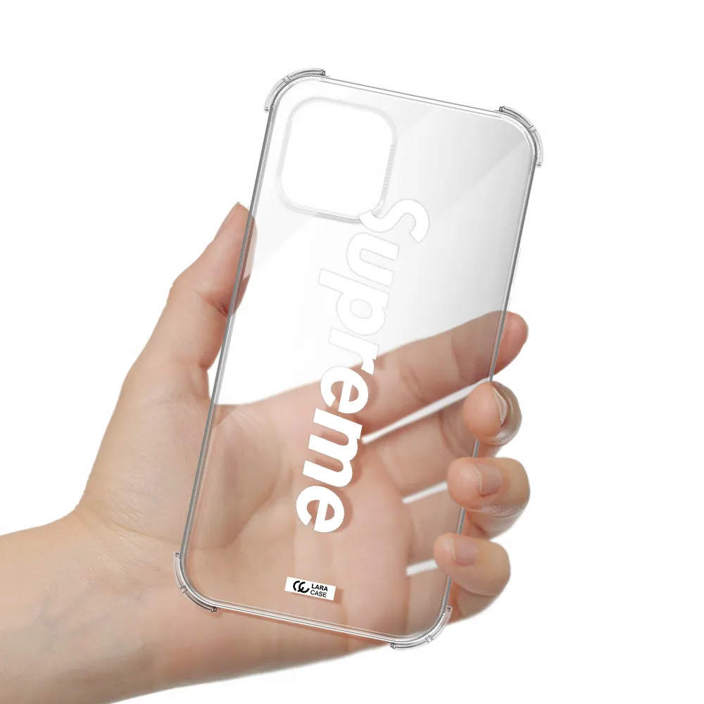 Supreme Vertical Apple iPhone 12 Clear PC Case