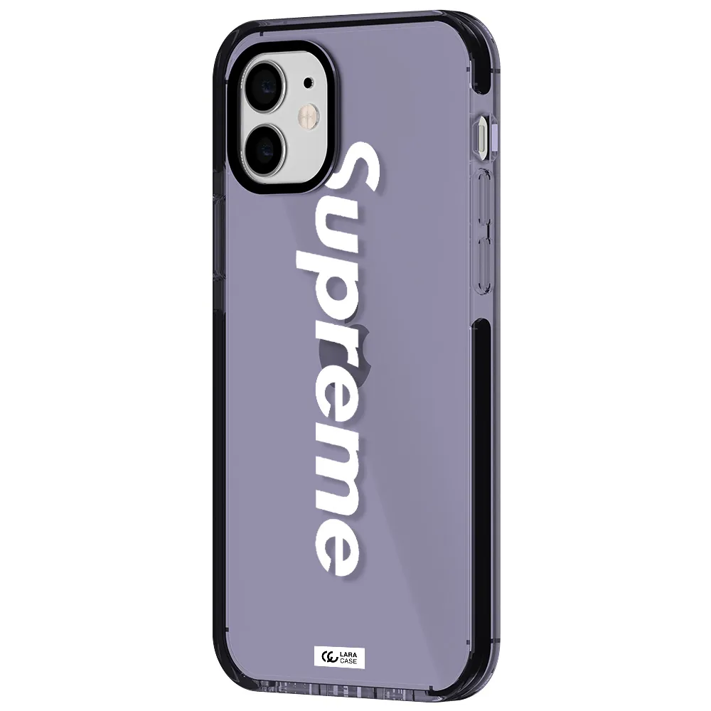 Supreme Vertical Apple iPhone 12 impact Lilac Case