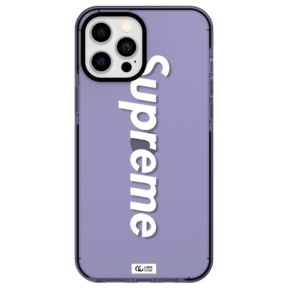 Supreme Vertical Apple iPhone 12 pro max impact Lilac Case