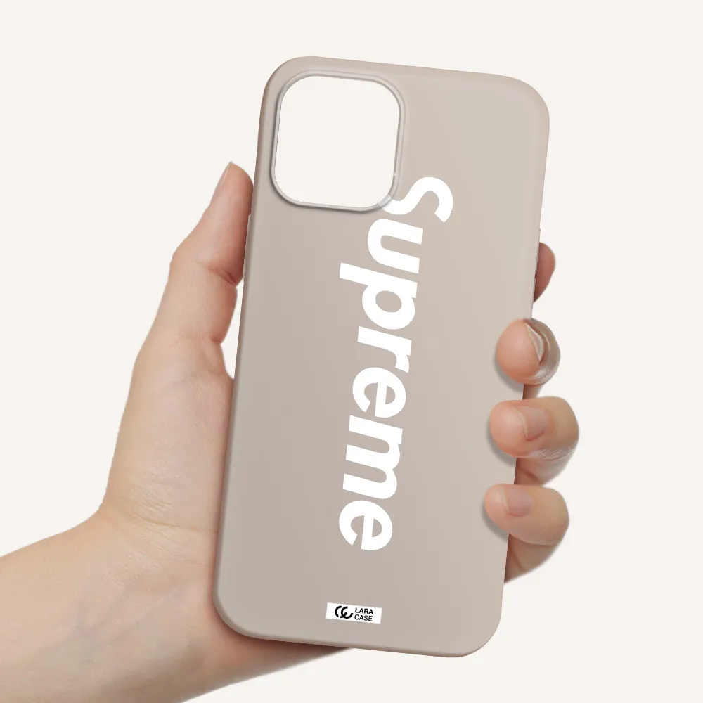Supreme Vertical Apple iPhone 12 pro max Silicone Stone Case