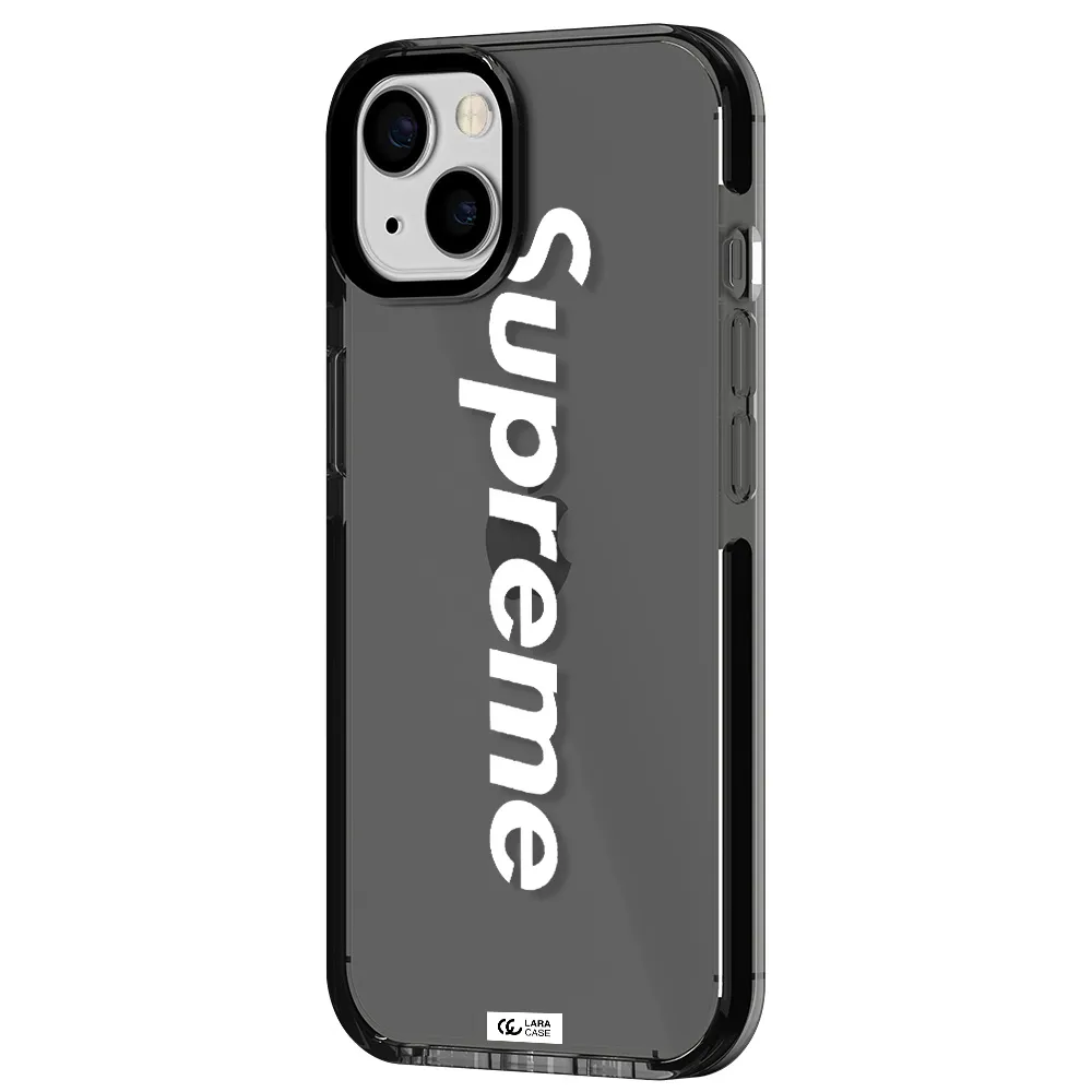 Supreme Vertical Apple iPhone 13 impact Smoke Black Case