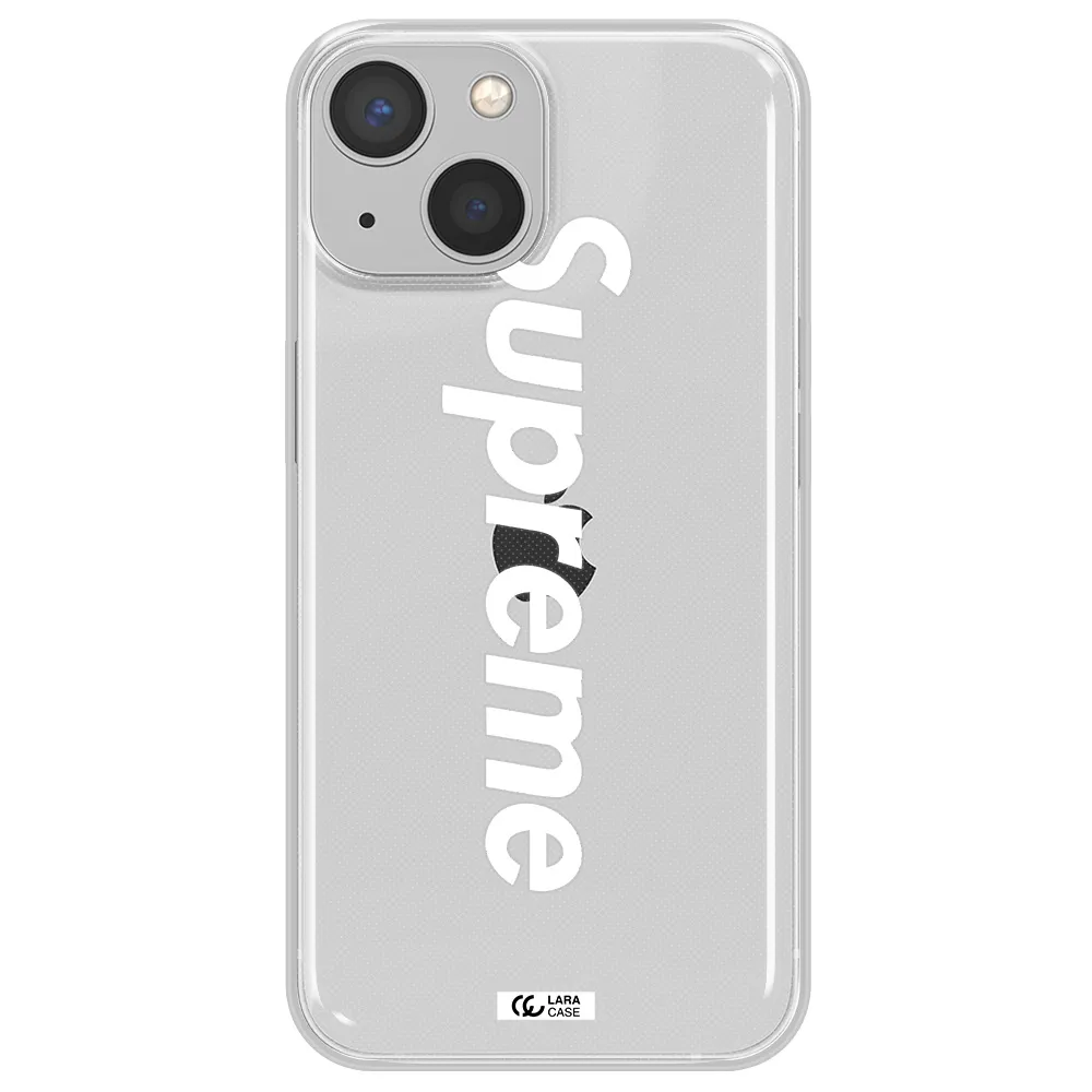 Supreme Vertical Apple iPhone 13 mini Clear TPU Case
