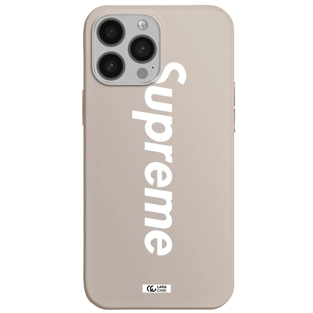 Supreme Vertical Apple iPhone 13 Pro Max Silicone Stone Case