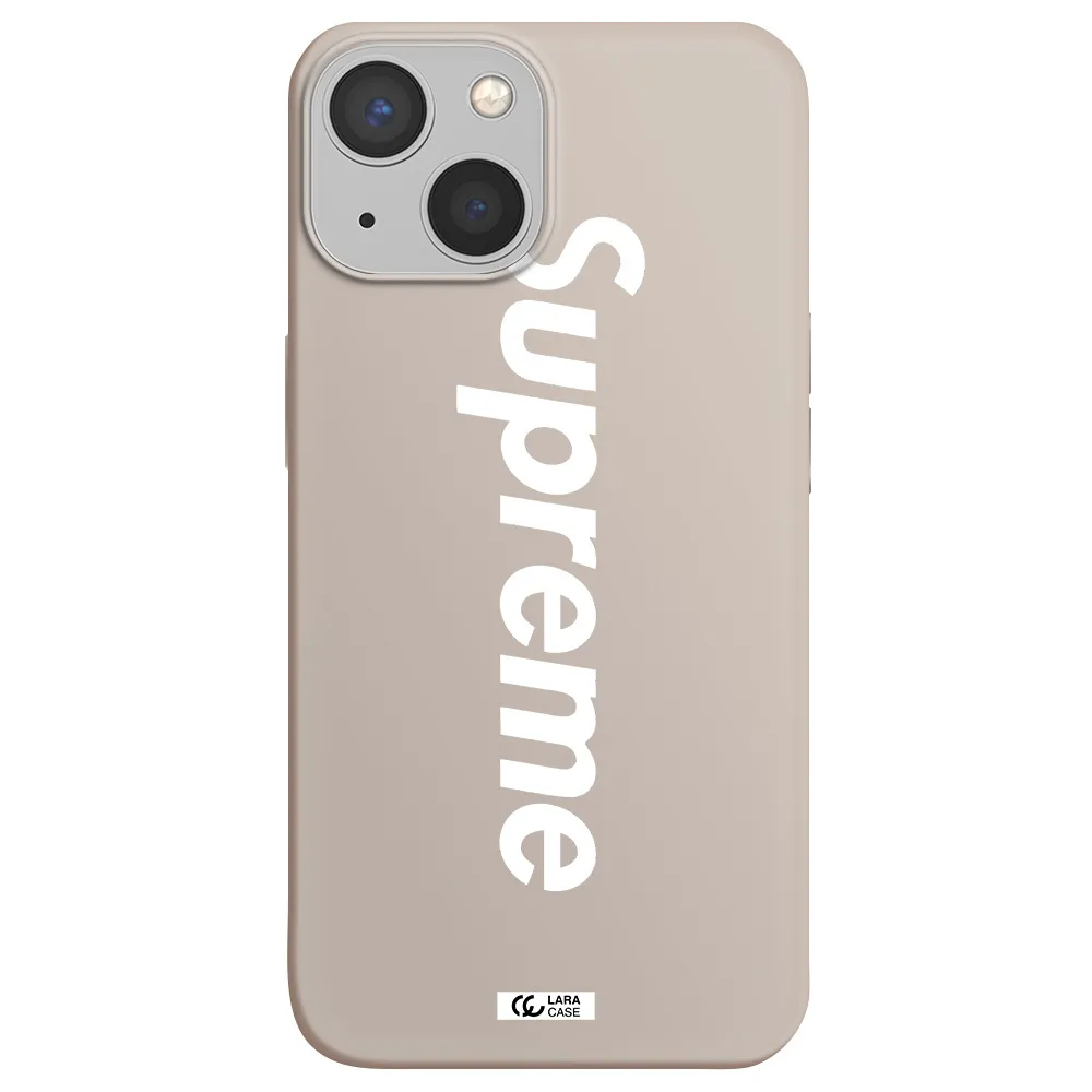 Supreme Vertical Apple iPhone 13 Silicone Stone Case