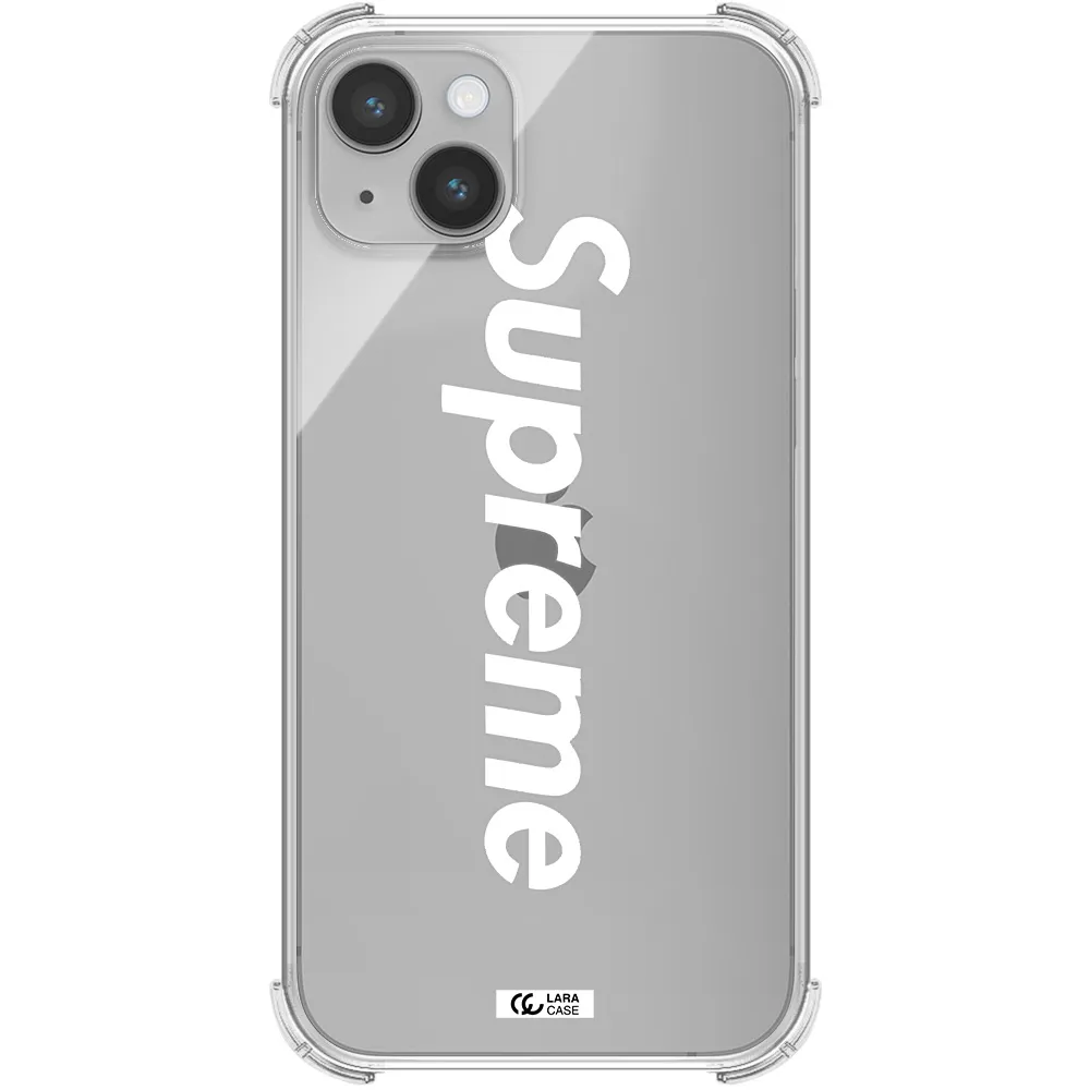 Supreme Vertical Apple iPhone 14 Clear PC Case