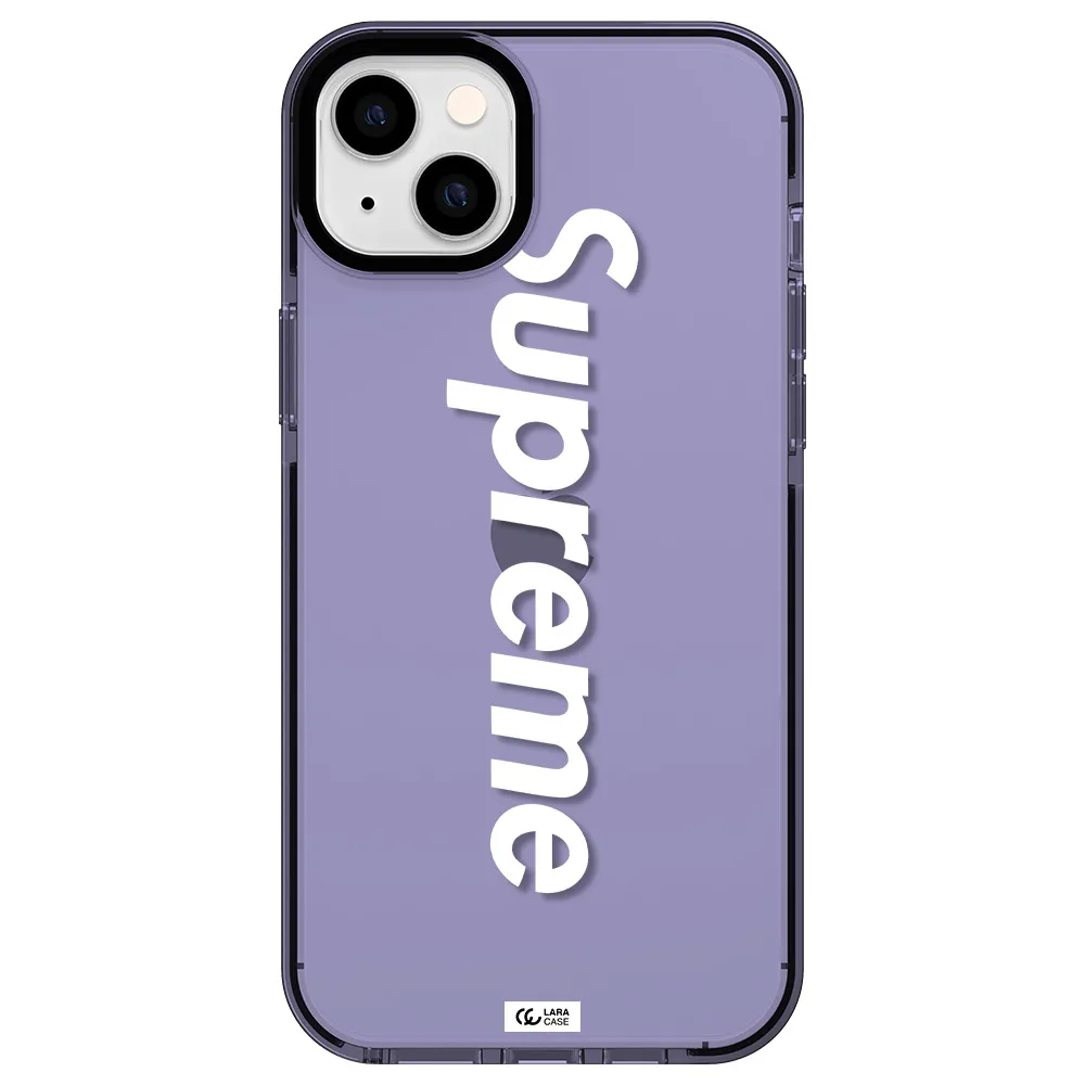 Supreme Vertical Apple iPhone 14 plus impact Lilac Case