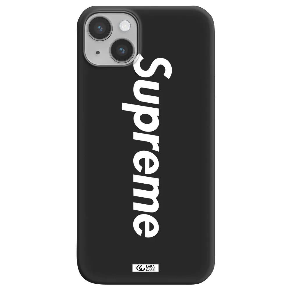 Supreme Vertical Apple iPhone 14 plus Silicone black Case