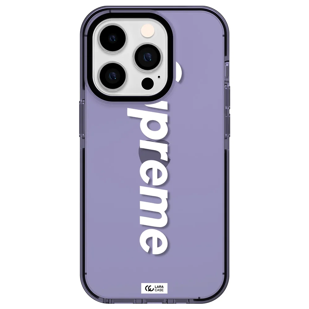 Supreme Vertical Apple iPhone 14 pro impact Lilac Case
