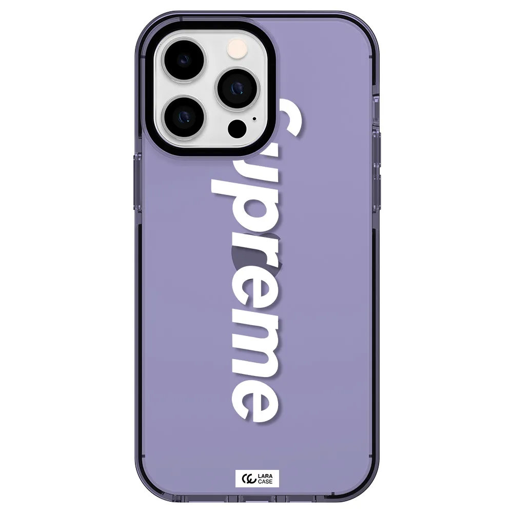 Supreme Vertical Apple iPhone 14 pro max impact Lilac Case