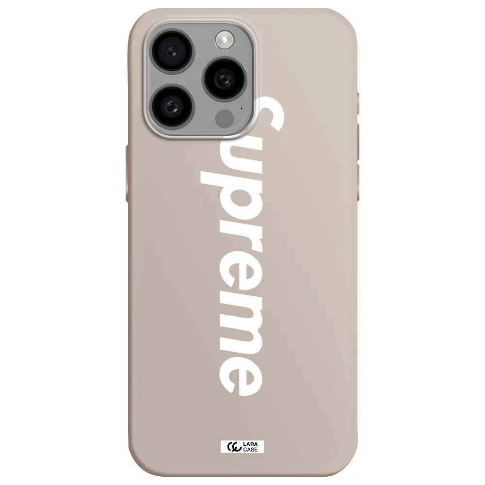 Supreme Vertical Apple Iphone 15 Pro max Silicone Stone Case