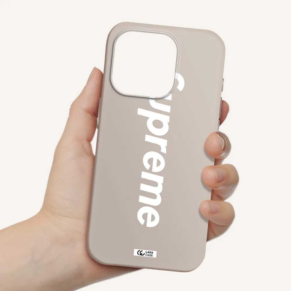 Supreme Vertical Apple Iphone 15 Pro Silicone Stone Case