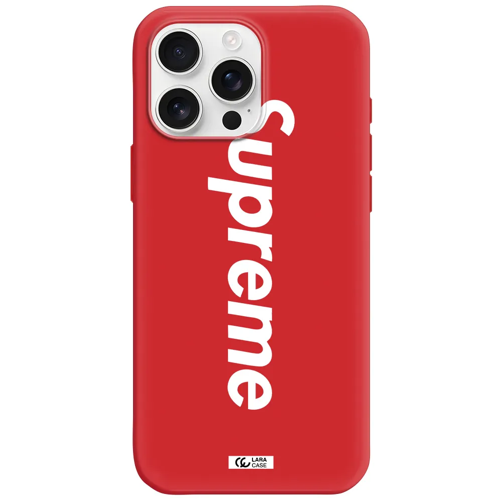 Supreme Vertical Apple Iphone 16 Pro Max Silicone Stone Case
