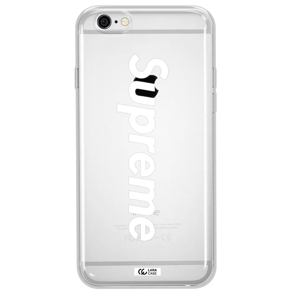 Supreme Vertical Apple iPhone 6 Clear TPU Case