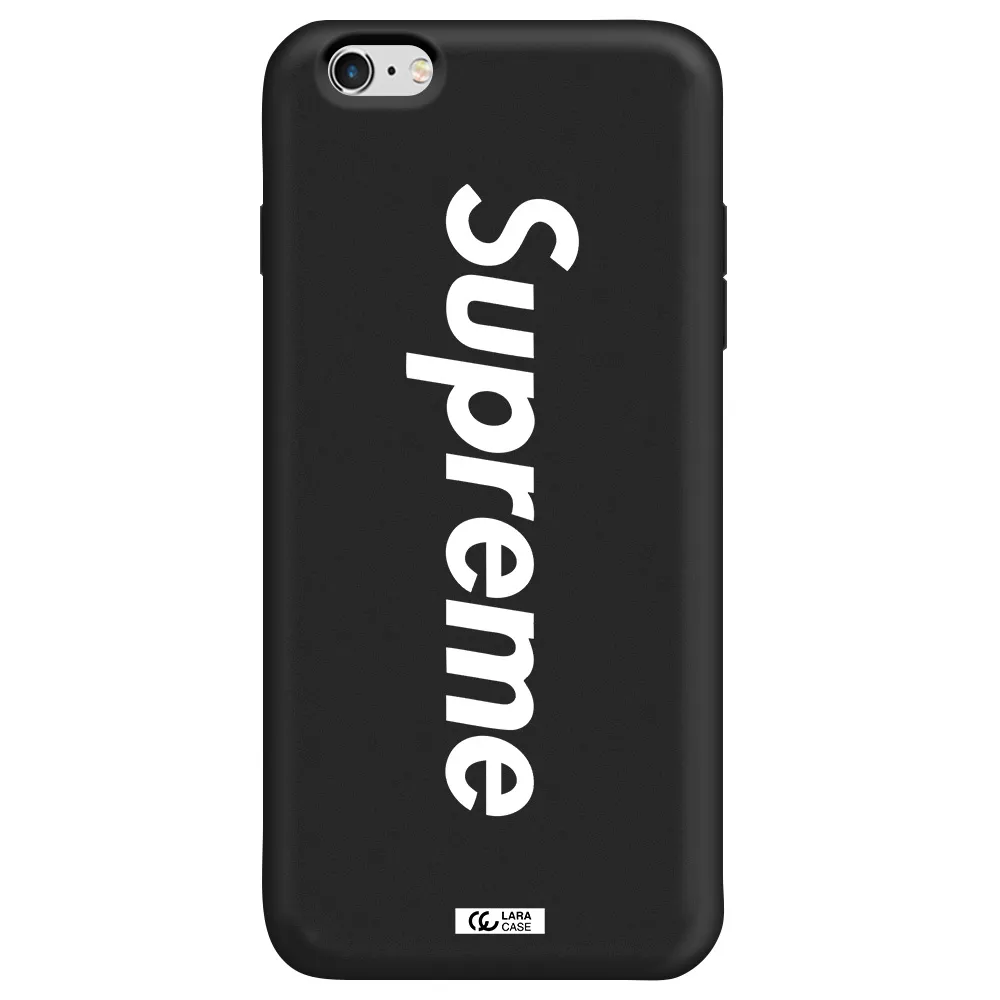 Supreme Vertical Apple iPhone 6 plus Silicone black Case