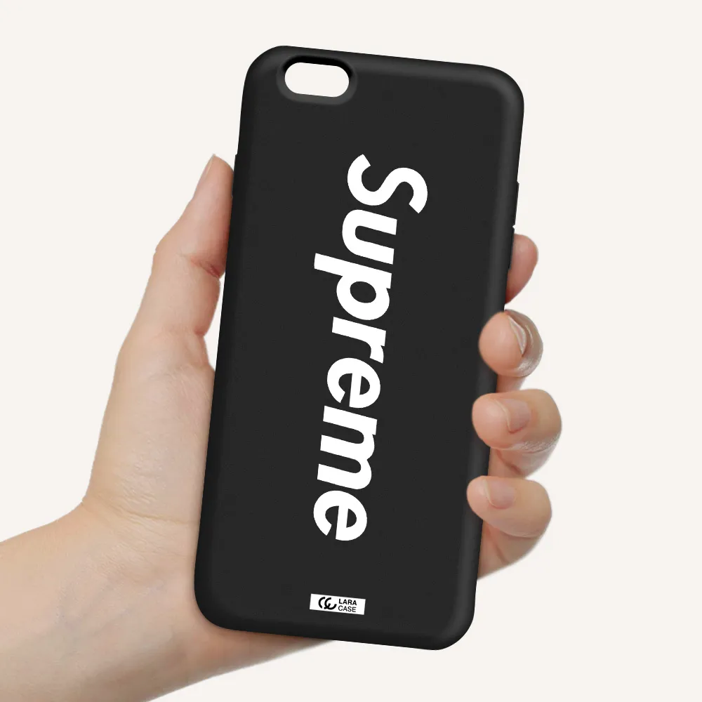 Supreme Vertical Apple iPhone 6 plus Silicone black Case