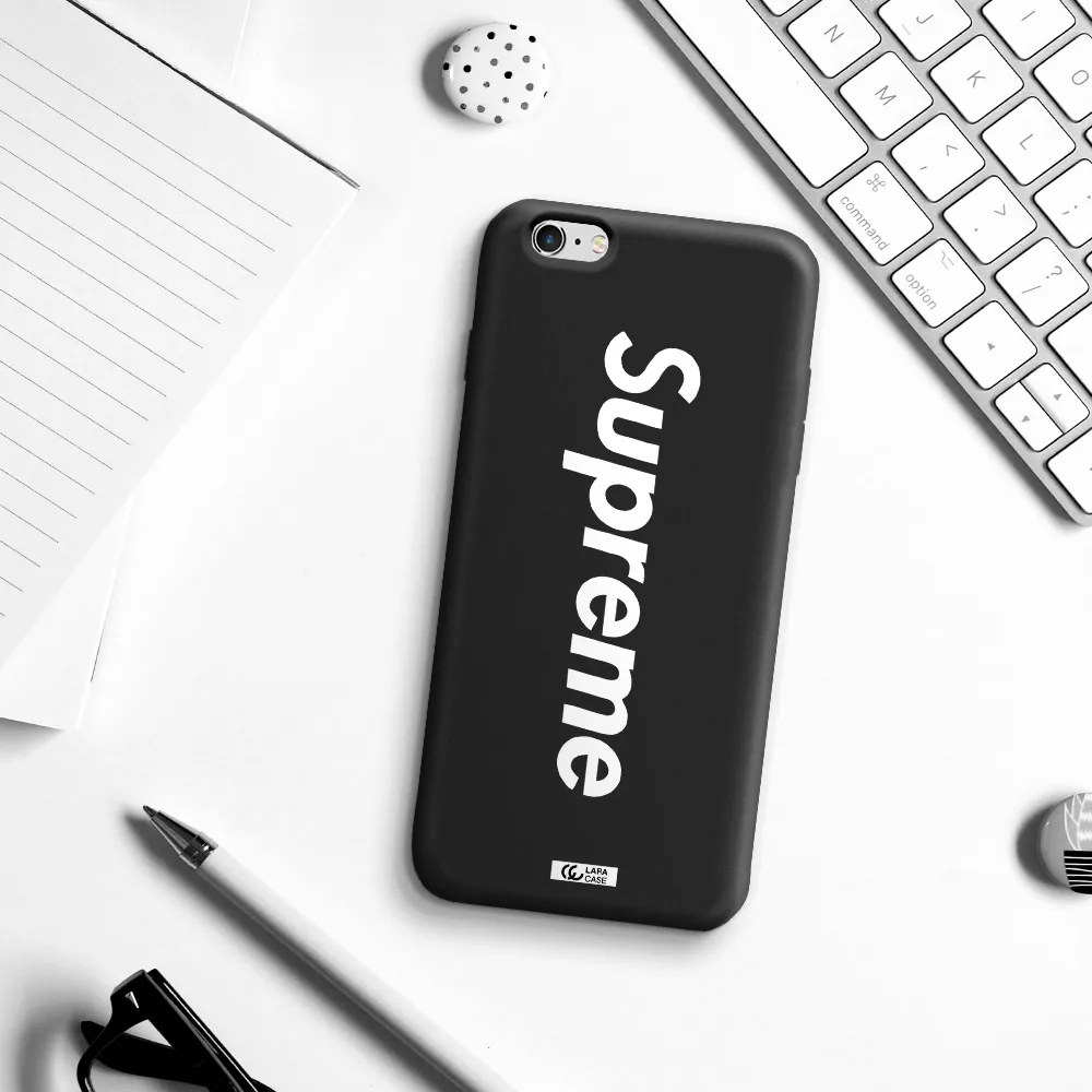 Supreme Vertical Apple iPhone 6 plus Silicone black Case