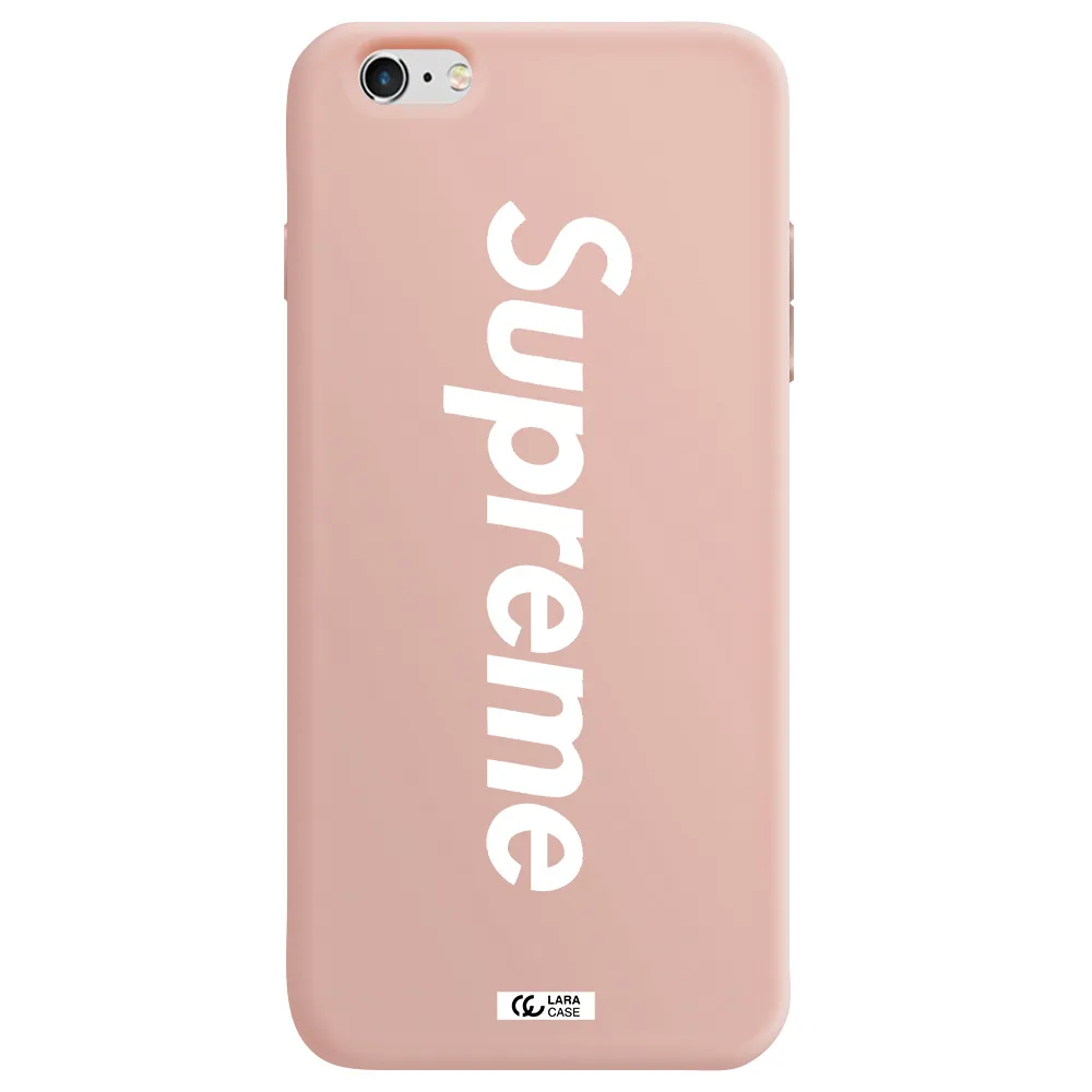 Supreme Vertical Apple iPhone 6 plus Silicone pastel pink Case