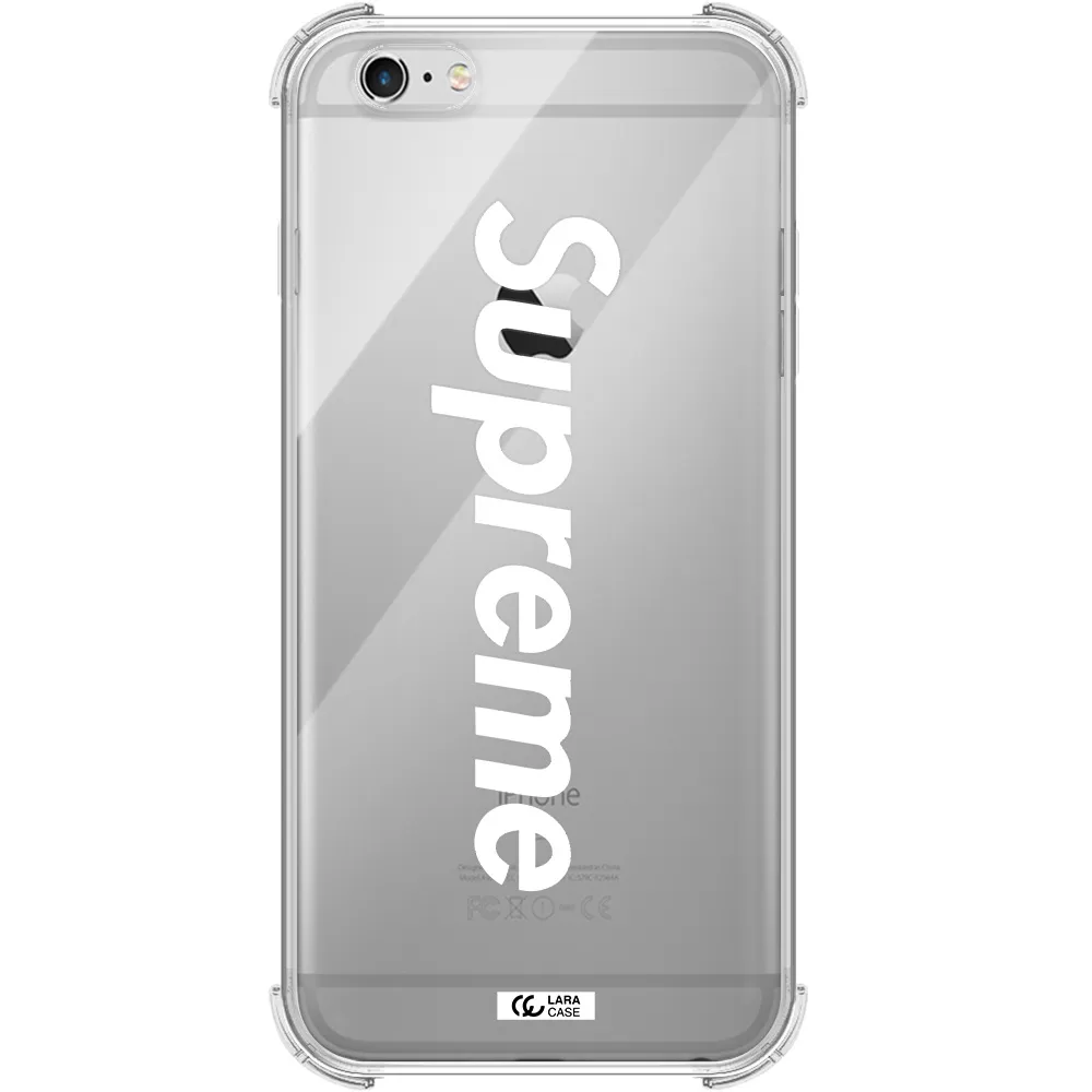 Supreme Vertical Apple iPhone 6 s plus Clear PC Case