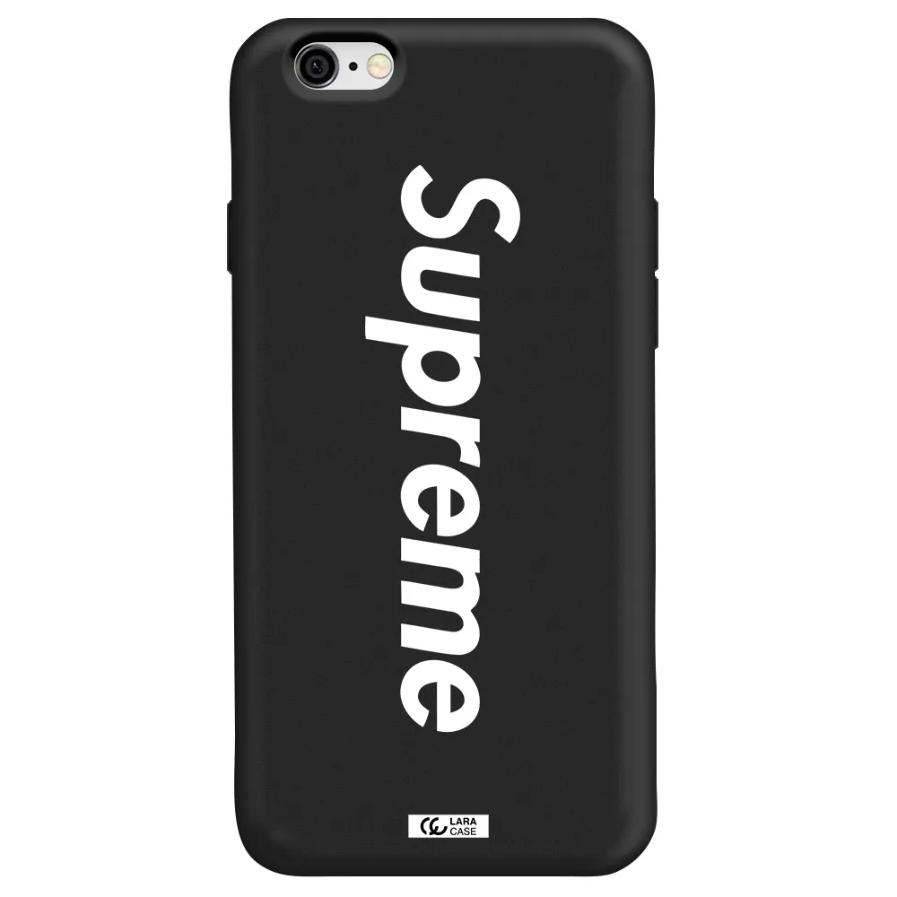 Supreme Vertical Apple iPhone 6 Silicone black Case