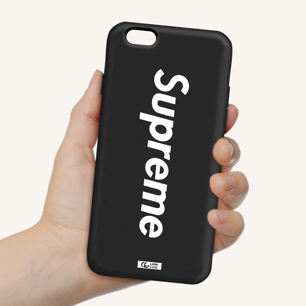 Supreme Vertical Apple iPhone 6 Silicone black Case