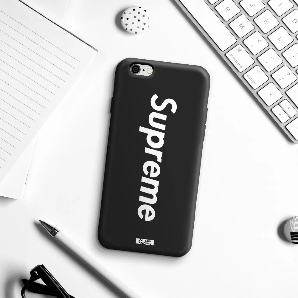 Supreme Vertical Apple iPhone 6 Silicone black Case