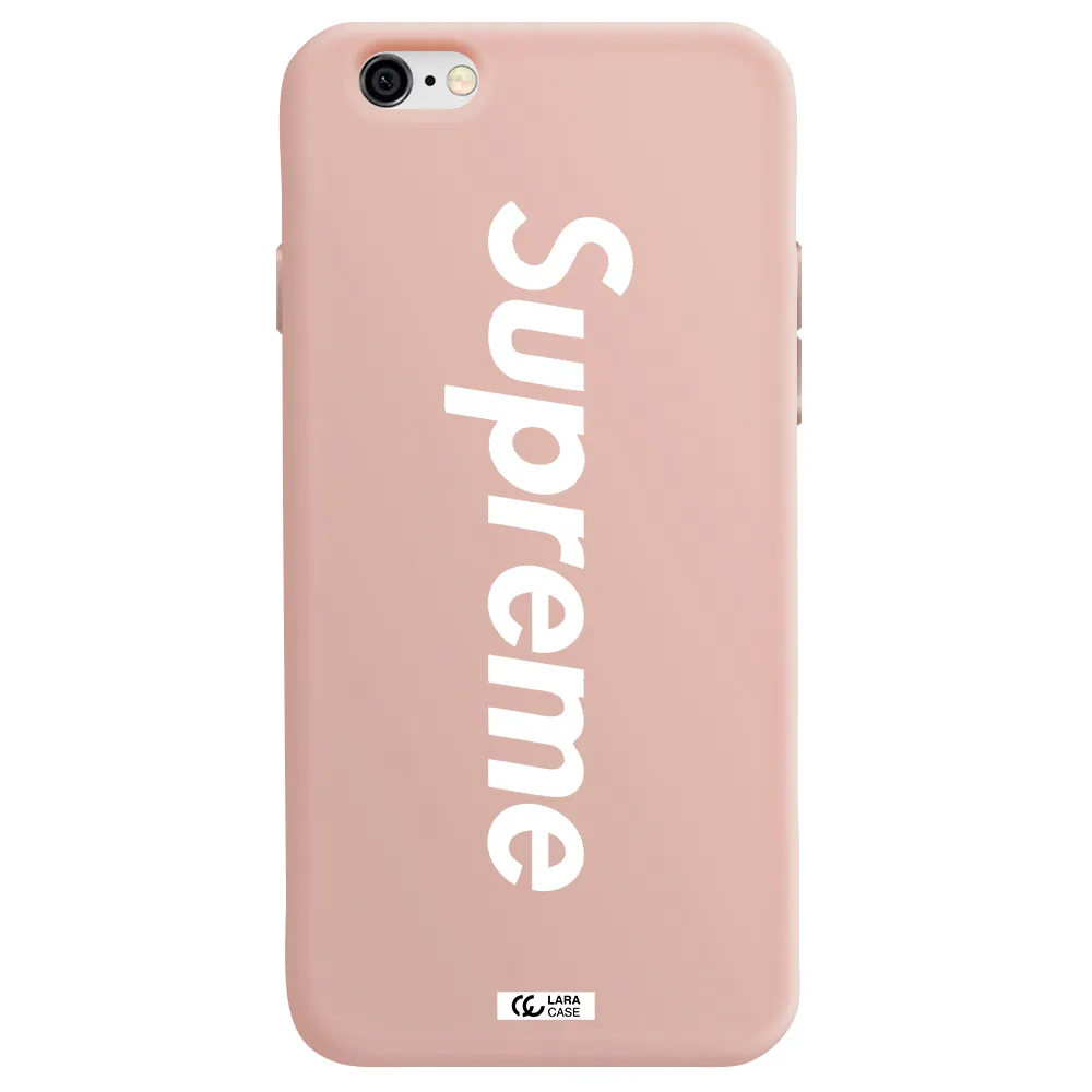 Supreme Vertical Apple iPhone 6 Silicone pastel pink Case
