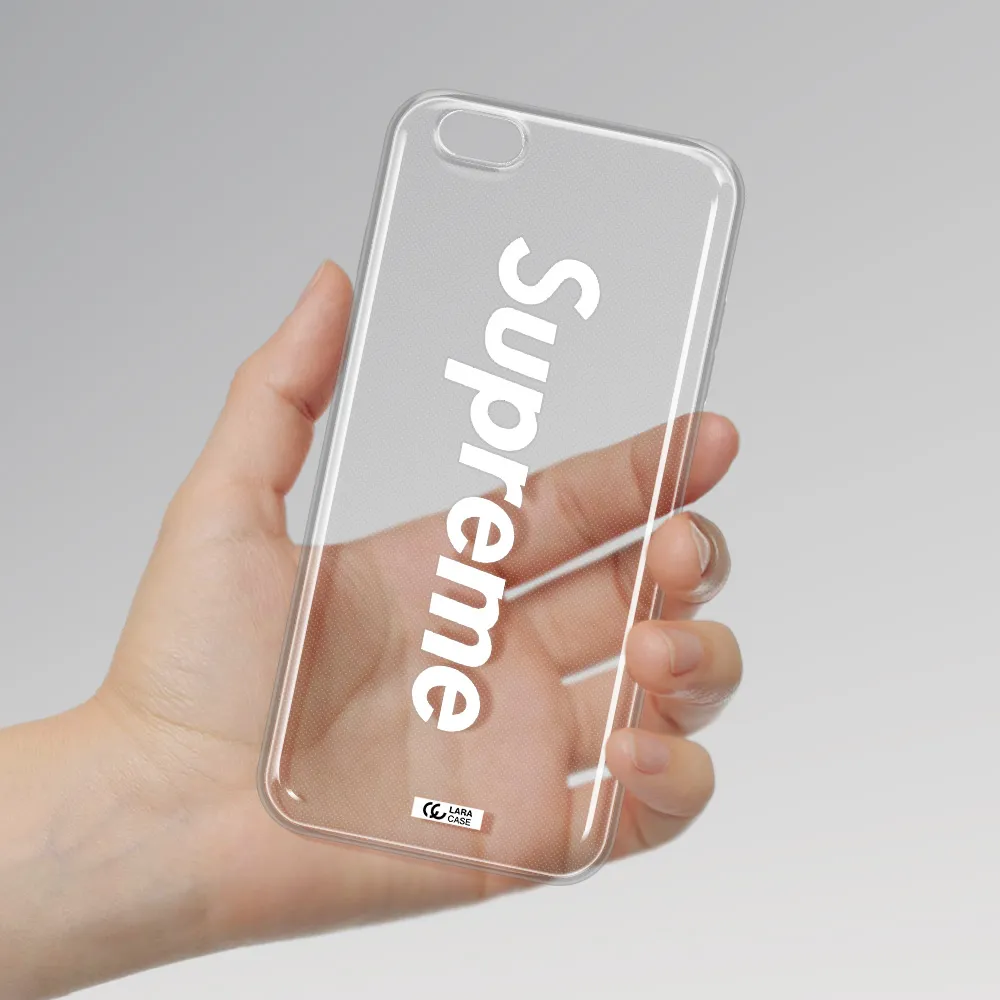 Supreme Vertical Apple iPhone 6S Clear TPU Case