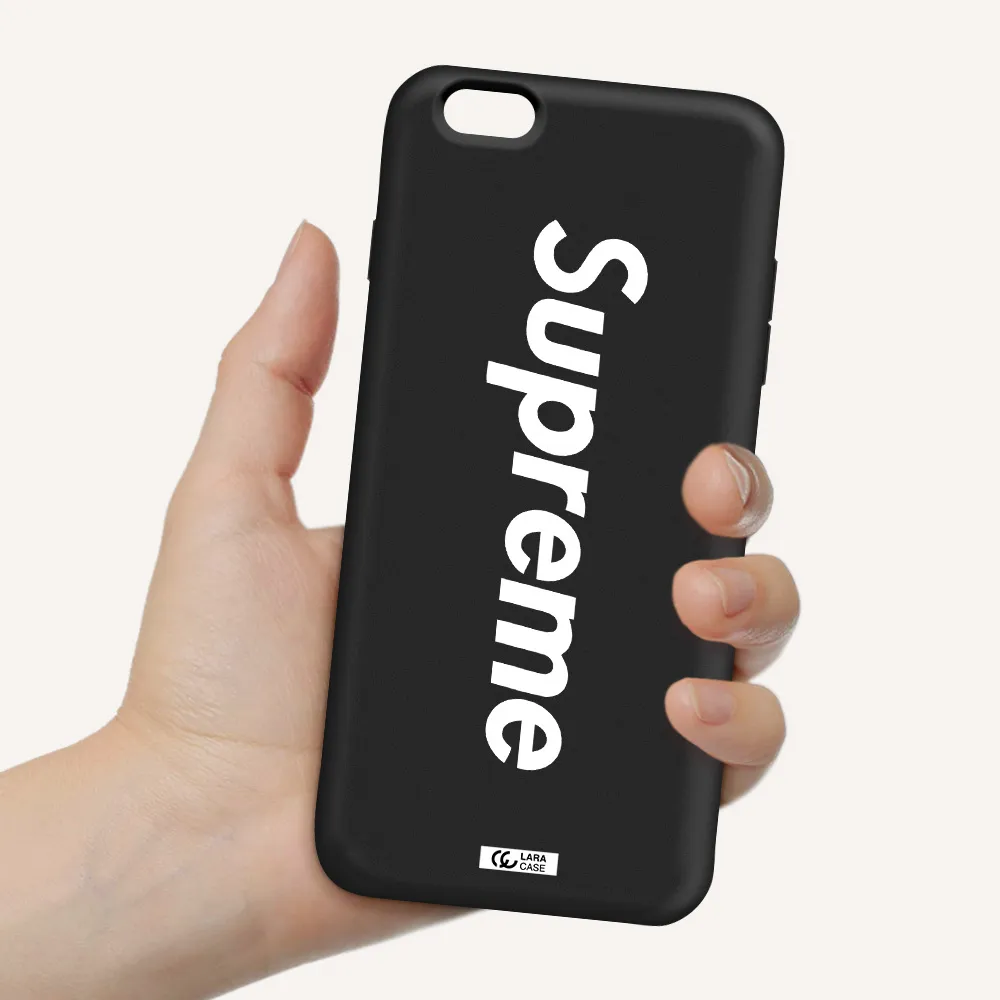 Supreme Vertical Apple iPhone 6S Silicone black Case