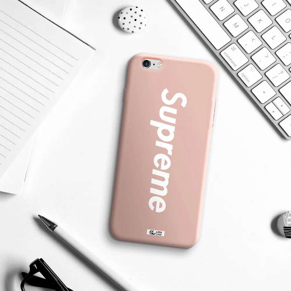 Supreme Vertical Apple iPhone 6S Silicone pastel pink Case