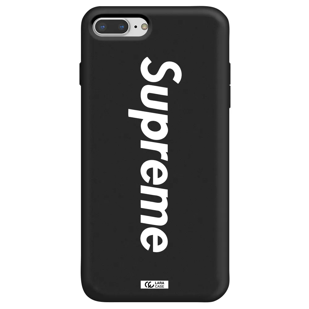 Supreme Vertical Apple iPhone 7 plus Silicone black Case