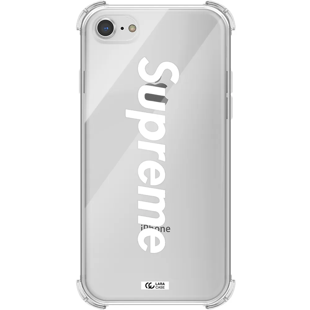 Supreme Vertical Apple iPhone 8 Clear PC Case