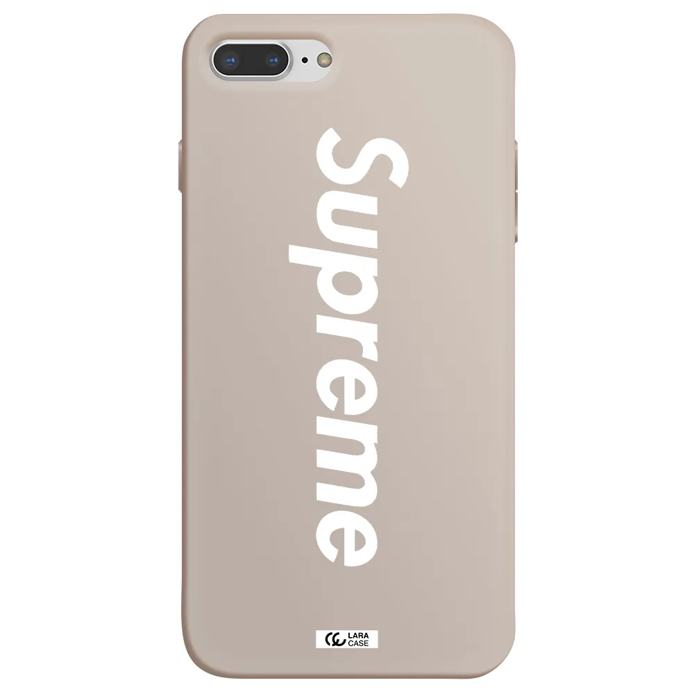 Supreme Vertical Apple iPhone 8 plus Silicone Stone Case