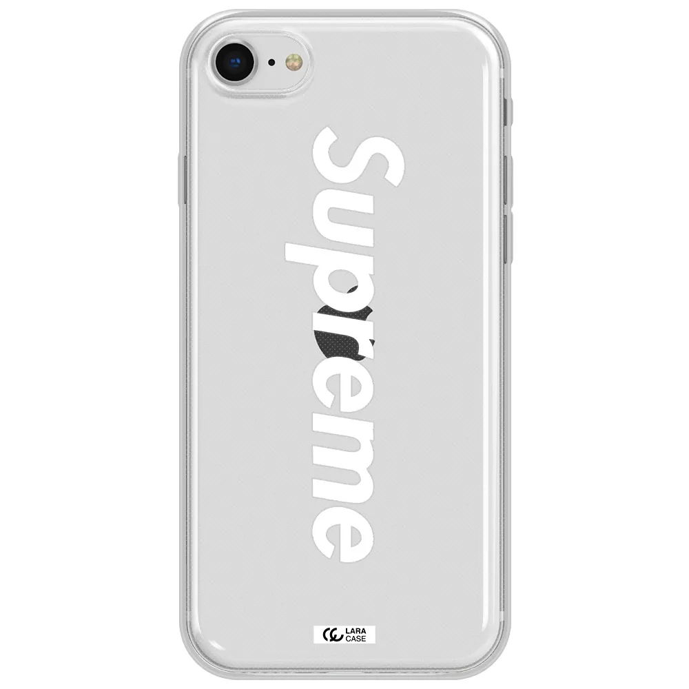 Supreme Vertical Apple Iphone Se 2020 Clear Tpu Case