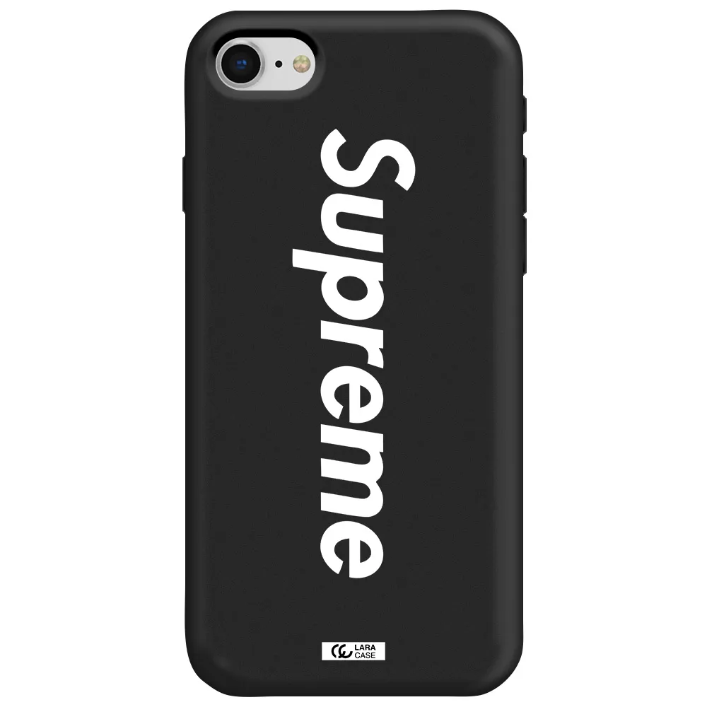 Supreme Vertical Apple iPhone se 2020 Silicone black Case
