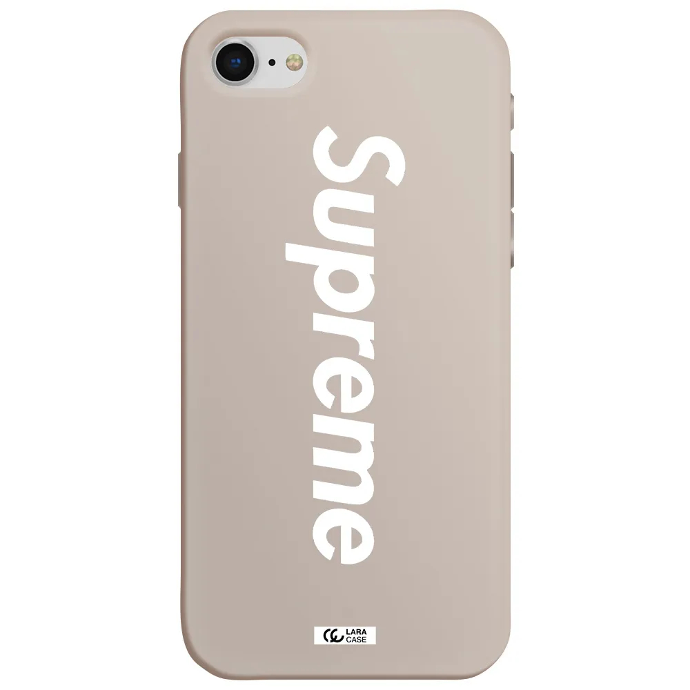 Supreme Vertical Apple iPhone se 2020 Silicone Stone Case