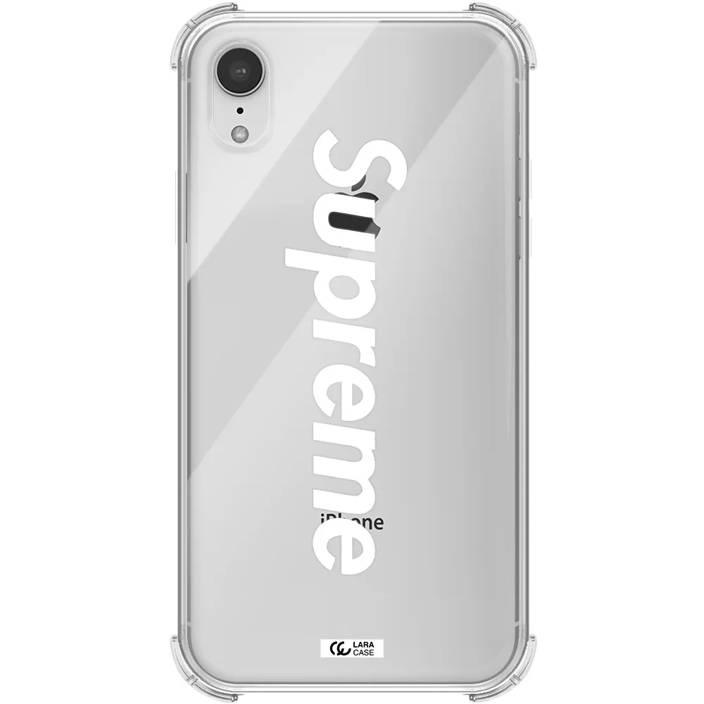Supreme Vertical Apple iPhone XR Clear PC Case