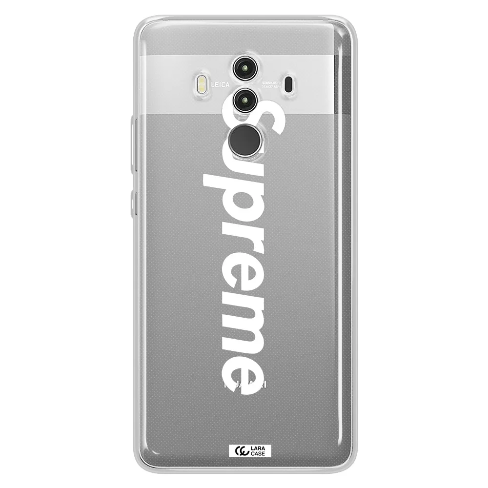 Supreme Vertical Huawei Mate 10 Clear TPU Case