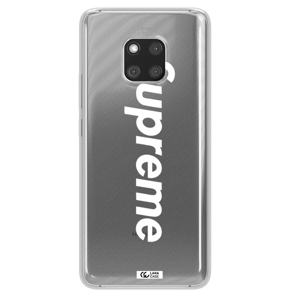 Supreme Vertical Huawei Mate 20 Pro Clear TPU Case