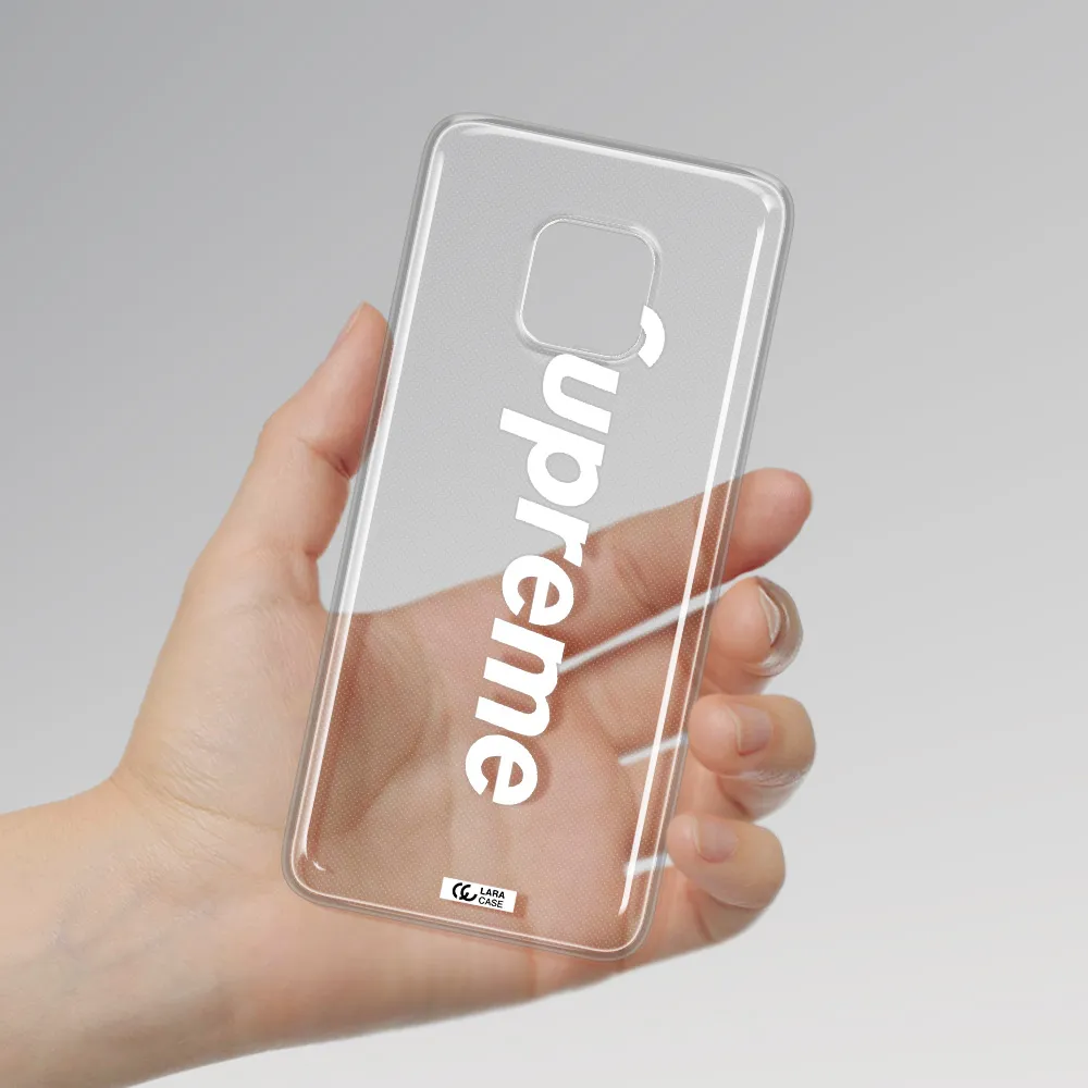 Supreme Vertical Huawei Mate 20 Pro Clear TPU Case