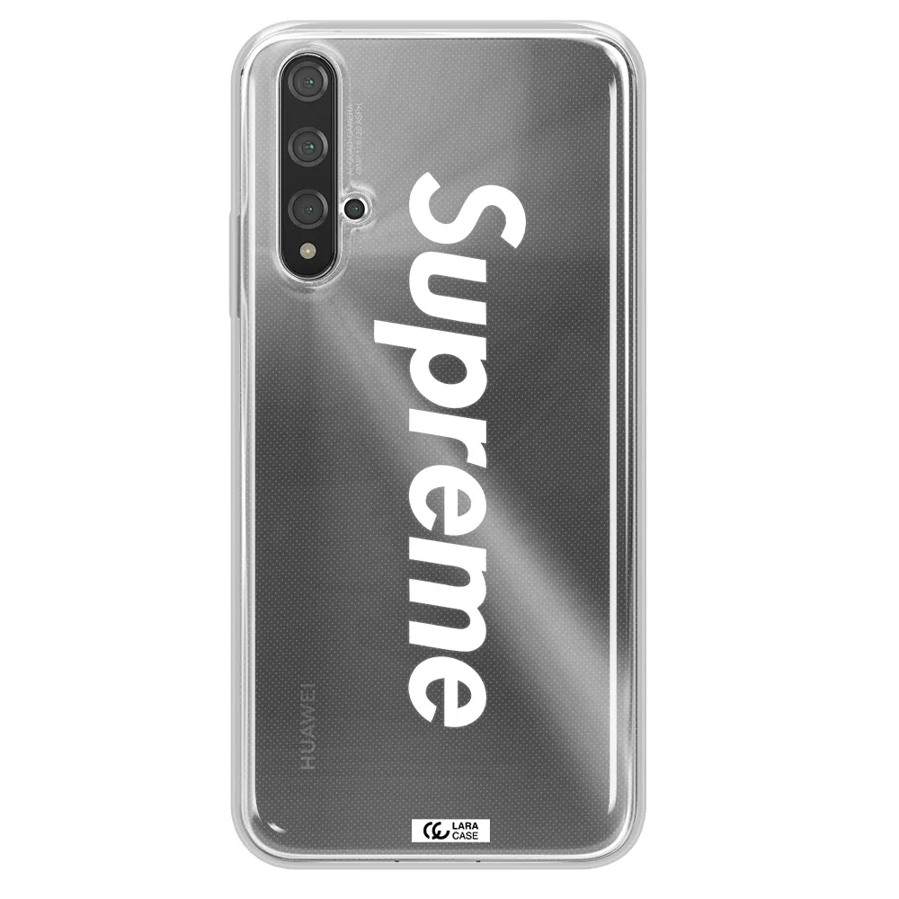 Supreme Vertical Huawei Nova 5t Clear TPU Case