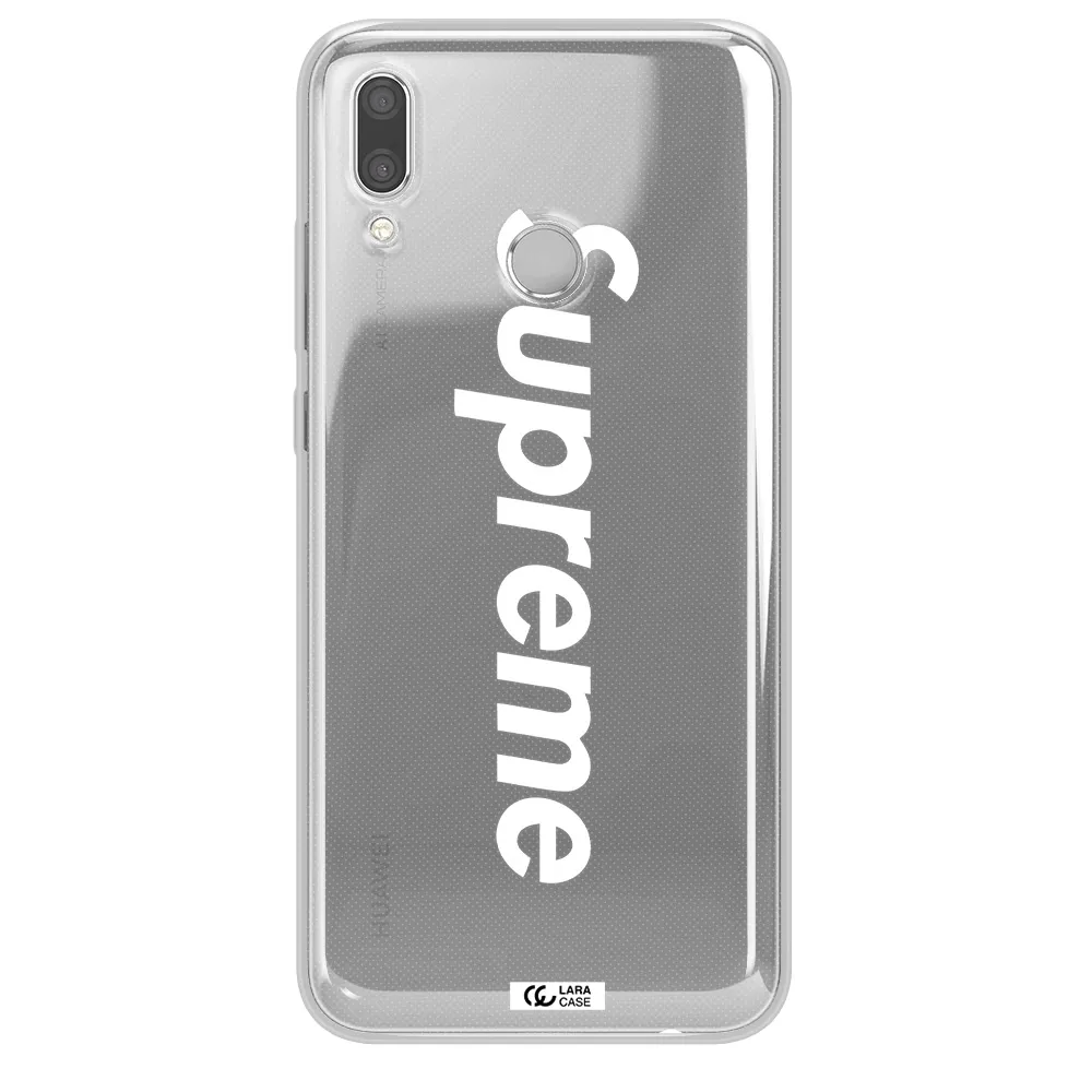 Supreme Vertical Huawei P Smart 2019 Clear TPU Case