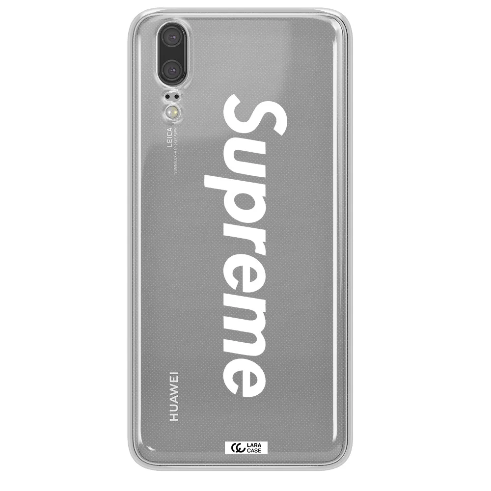 Supreme Vertical Huawei P20 Clear TPU Case