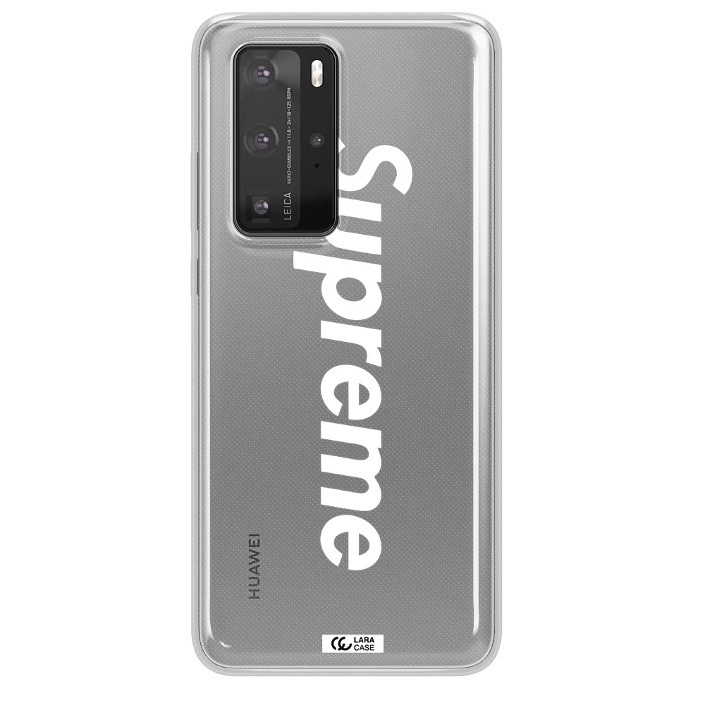 Supreme Vertical Huawei P40 Pro Clear TPU Case