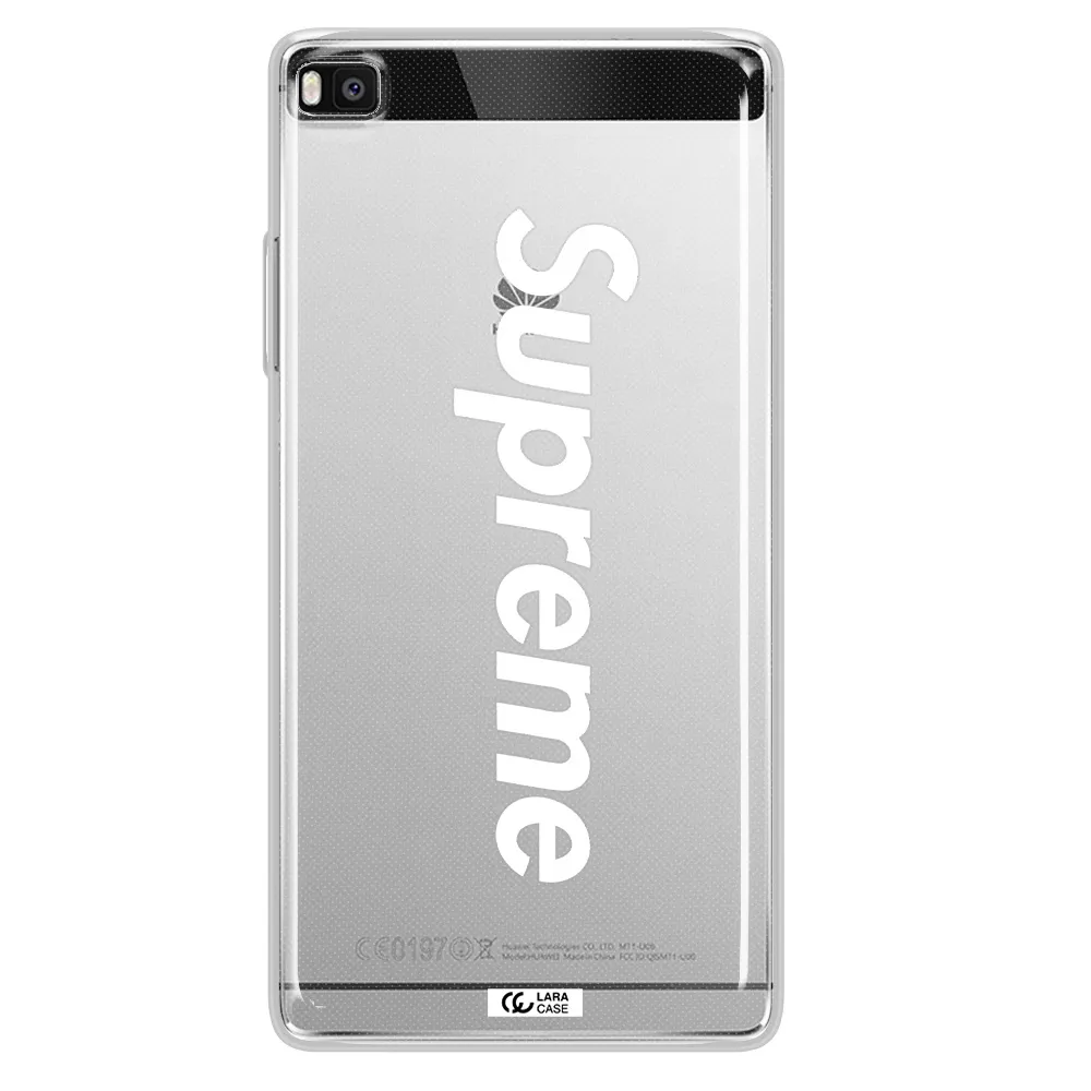 Supreme Vertical Huawei P8 Clear TPU Case
