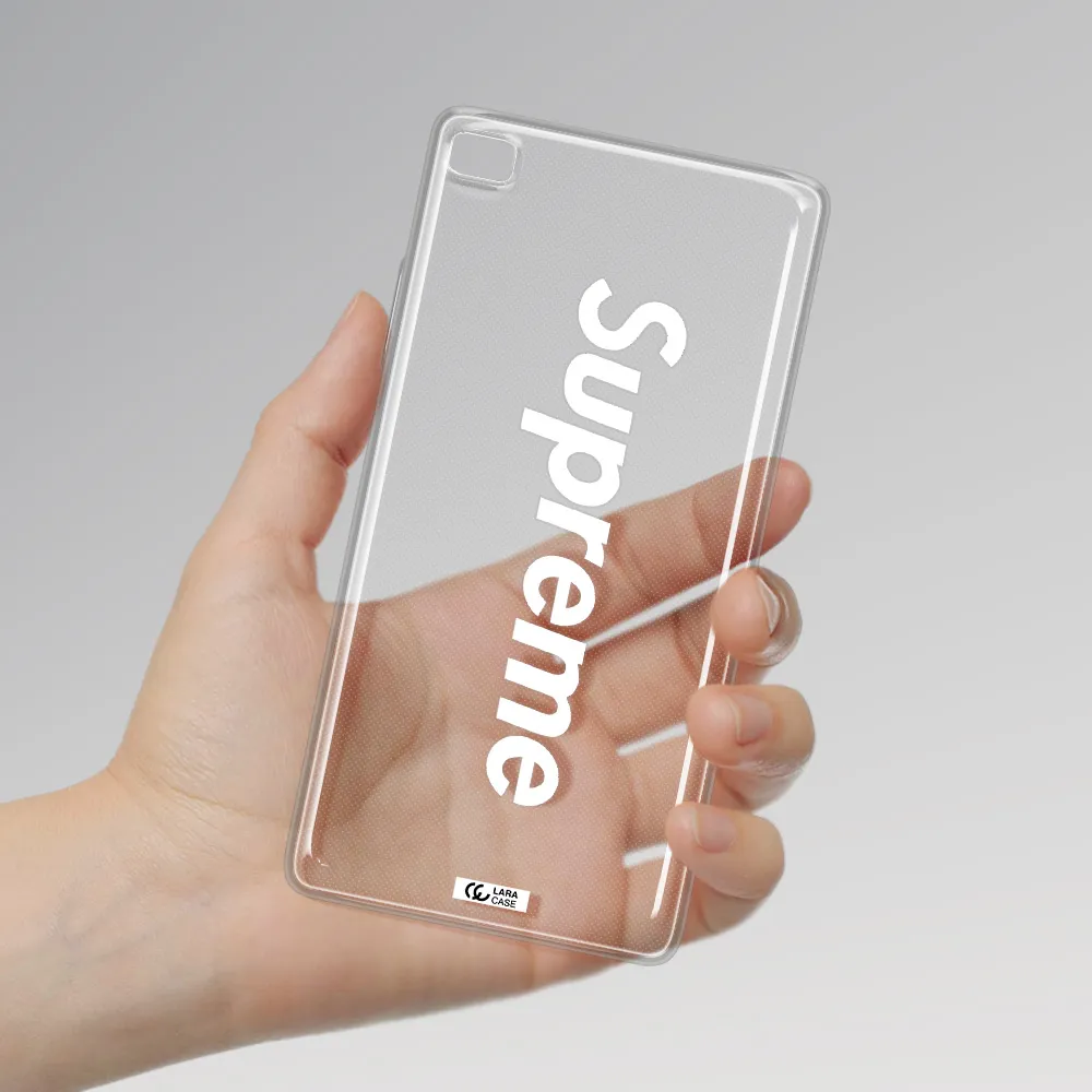 Supreme Vertical Huawei P8 Clear TPU Case