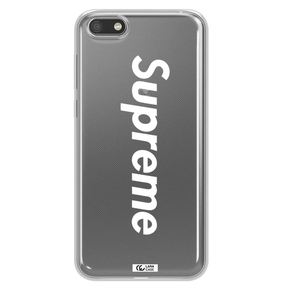 Supreme Vertical Huawei Y5 2018 Clear TPU Case