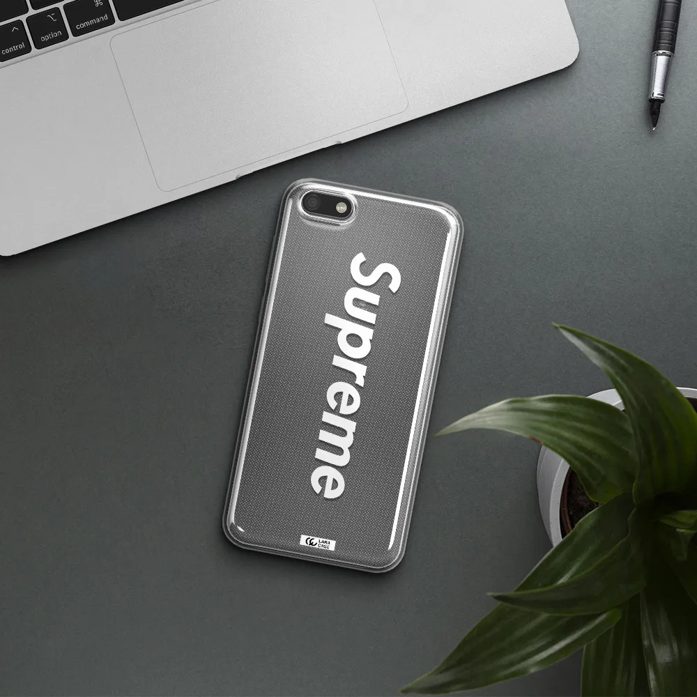 Supreme Vertical Huawei Y5 2018 Clear TPU Case