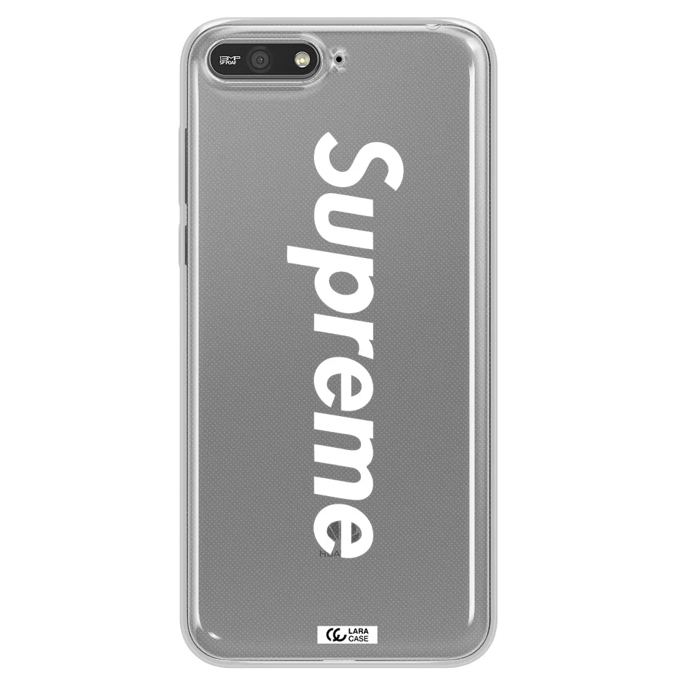 Supreme Vertical Huawei Y6 2018 Clear TPU Case