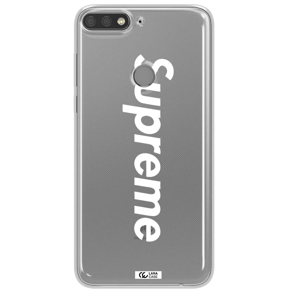 Supreme Vertical Huawei Y7 Prime 2018 Clear TPU Case